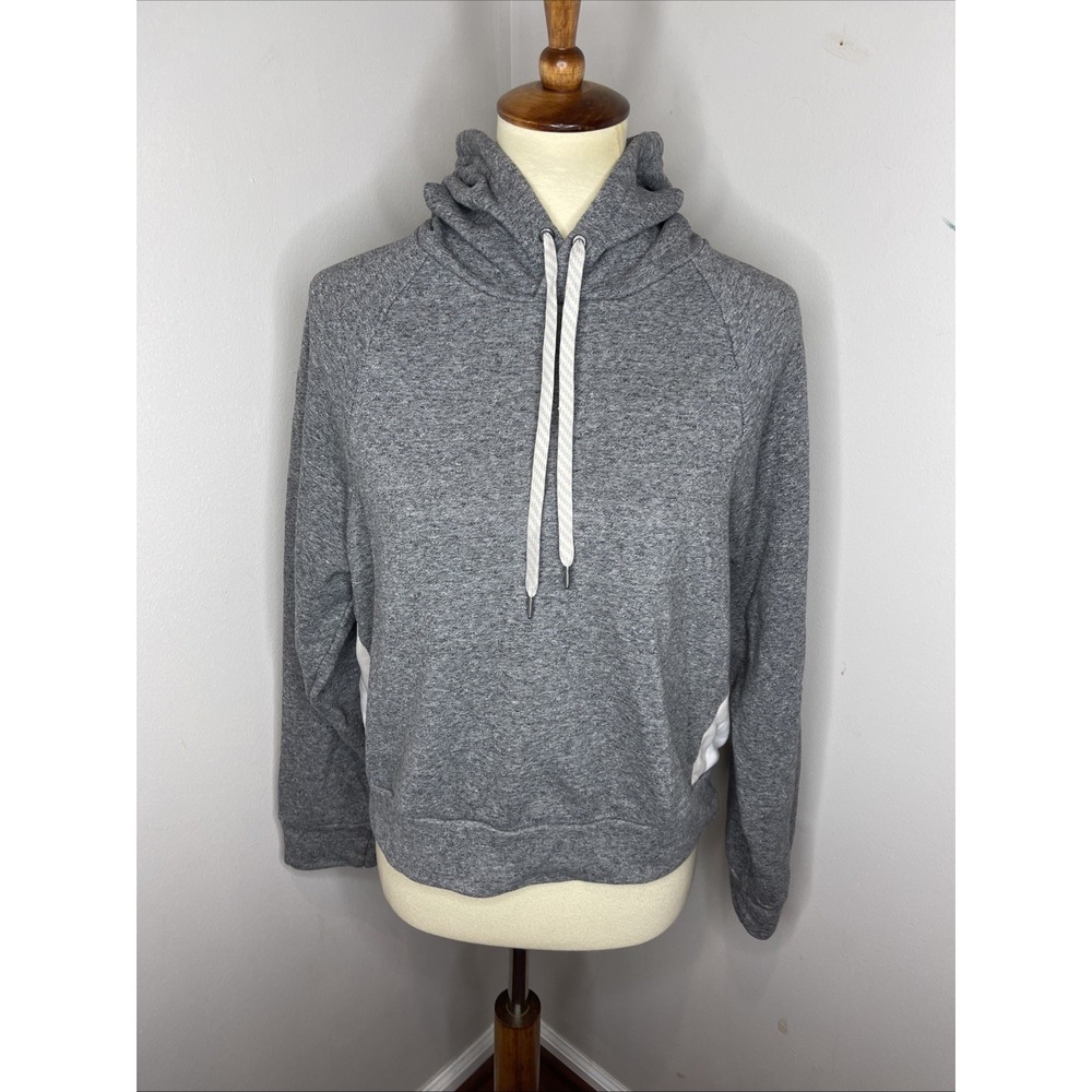 Womens Vuori Heathered Grey Colorblock Hoodie XS